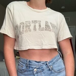 PORTLAND cropped tee